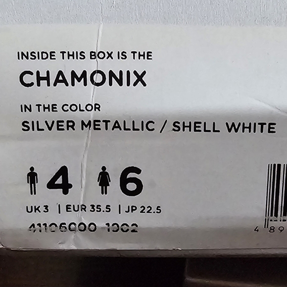 Native Chamonix Winter Boots In Silver Metallic/White Size 6 NIB - Picture 5 of 5